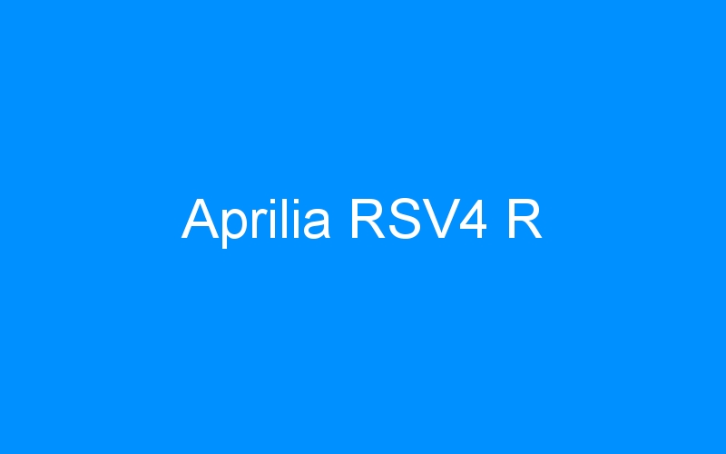 Aprilia RSV4 R