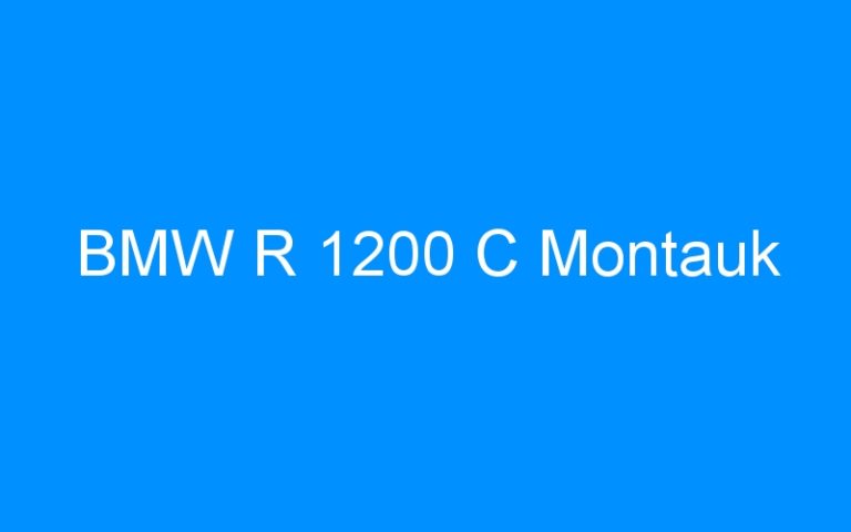 Lire la suite à propos de l’article BMW R 1200 C Montauk