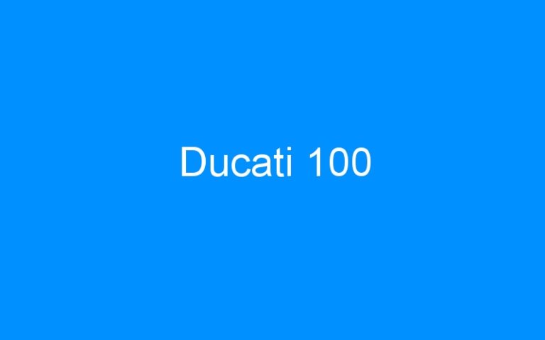 Ducati 100