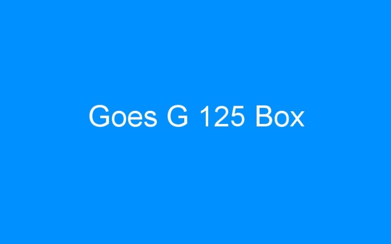 Lire la suite à propos de l’article Goes G 125 Box