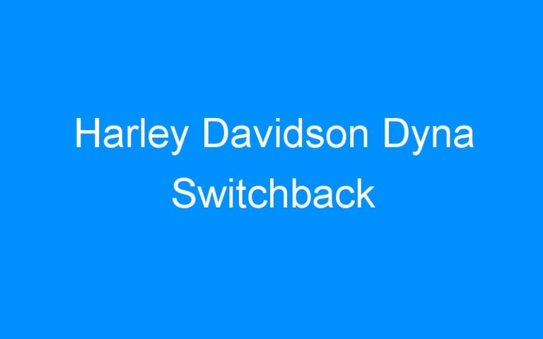 Lire la suite à propos de l’article Harley Davidson Dyna Switchback