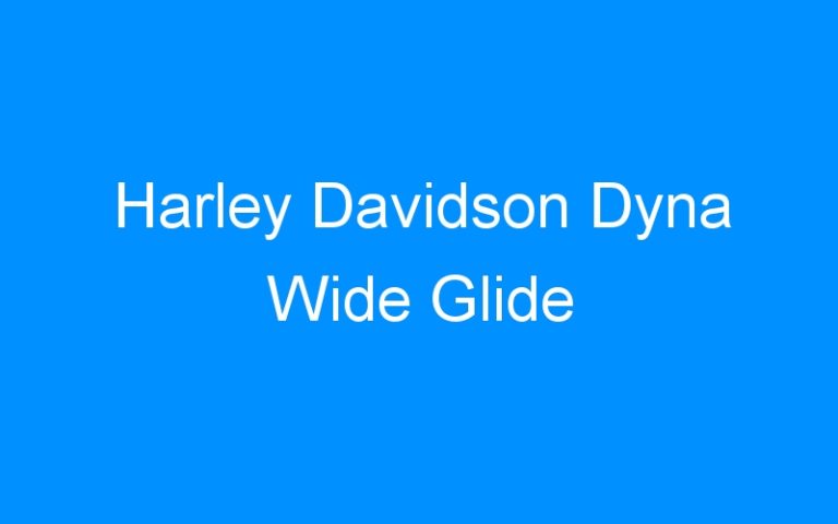 Lire la suite à propos de l’article Harley Davidson Dyna Wide Glide