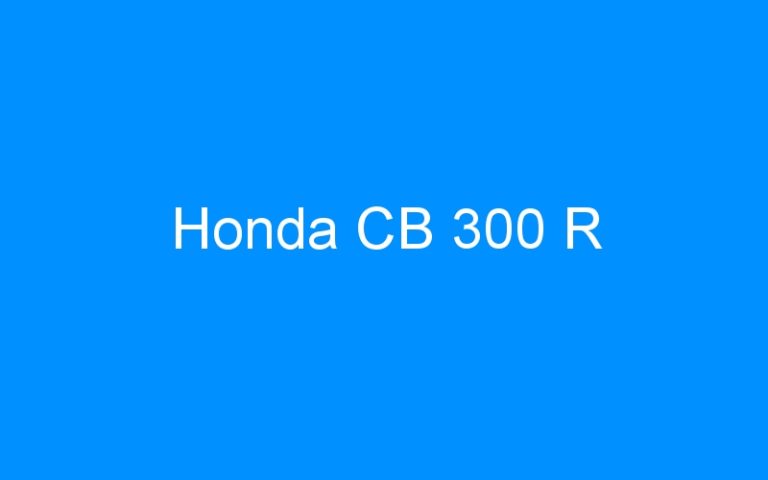 Honda CB 300 R