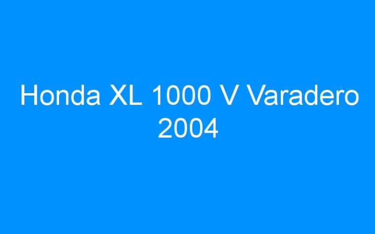 Honda XL 1000 V Varadero 2004