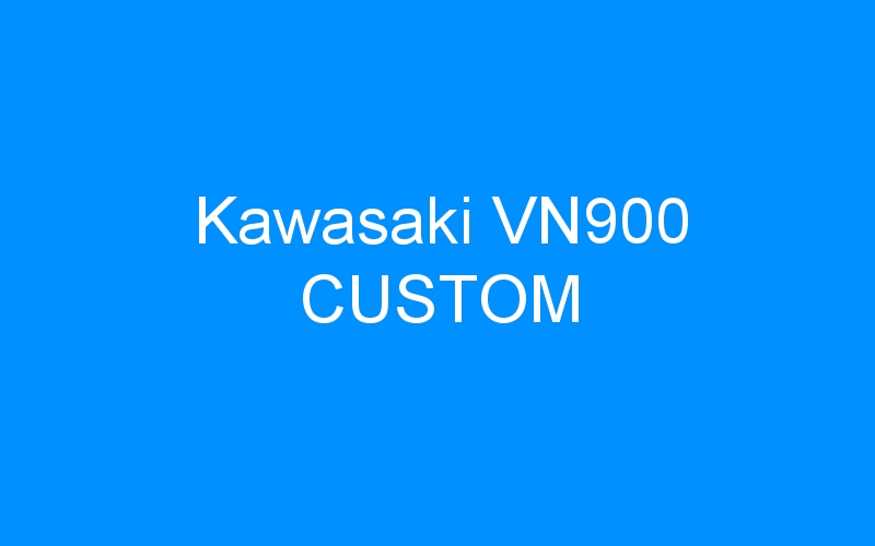 You are currently viewing Kawasaki VN900 CUSTOM