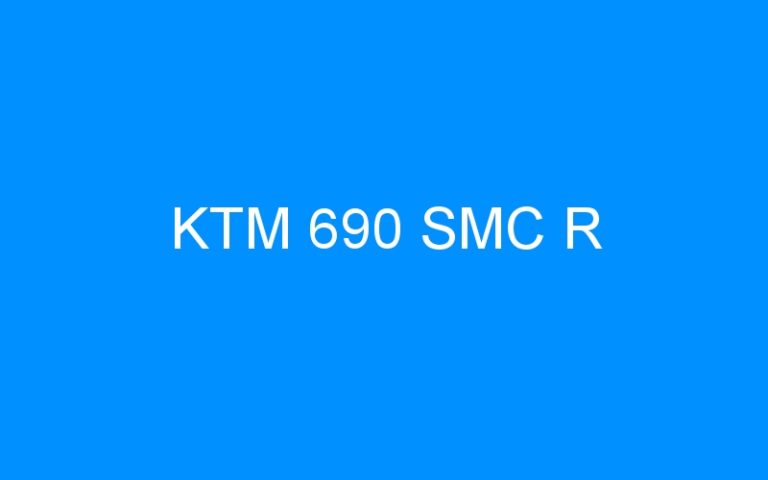 Lire la suite à propos de l’article KTM 690 SMC R