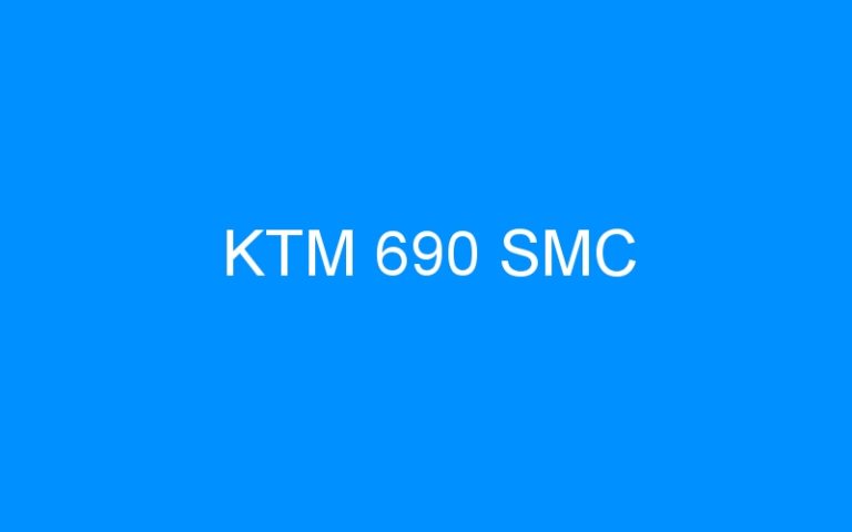 Lire la suite à propos de l’article KTM 690 SMC