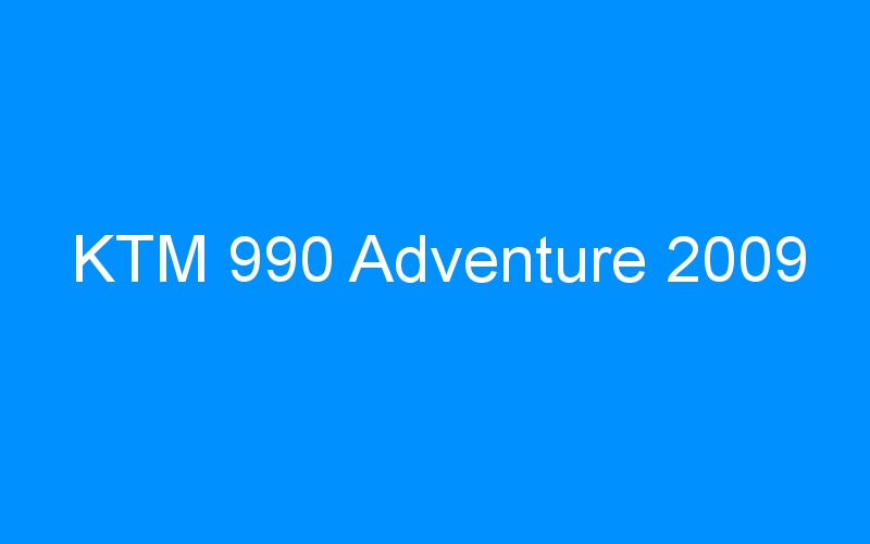 KTM 990 Adventure 2009
