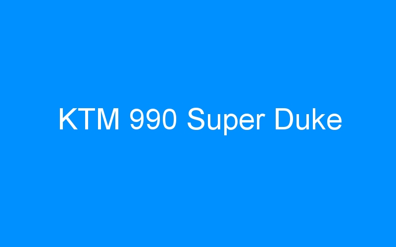 KTM 990 Super Duke
