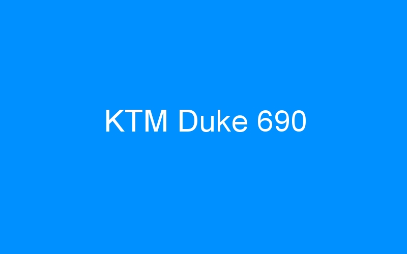 KTM Duke 690