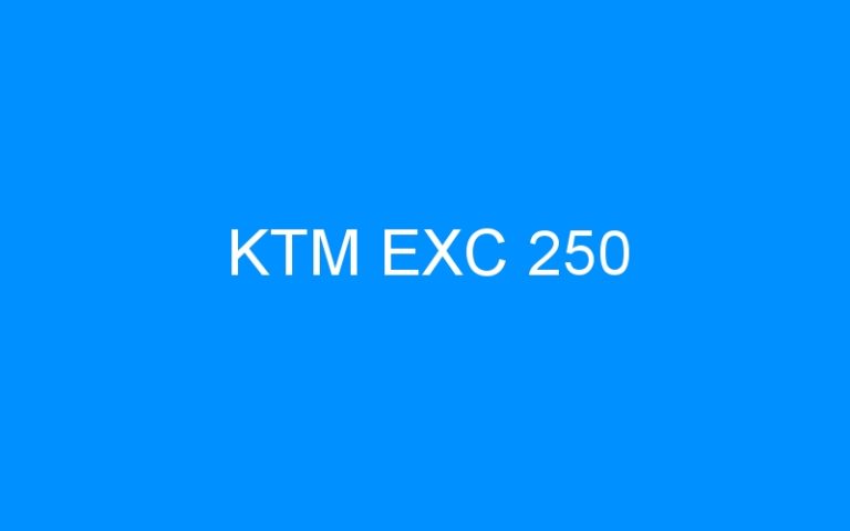 Lire la suite à propos de l’article KTM EXC 250