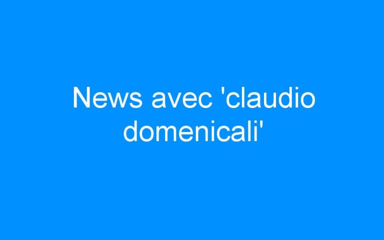 News avec ‘claudio domenicali’