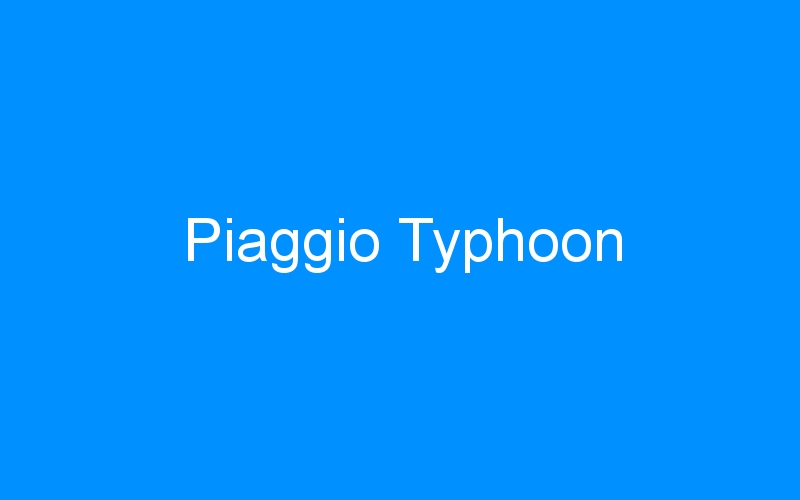 You are currently viewing Piaggio Typhoon