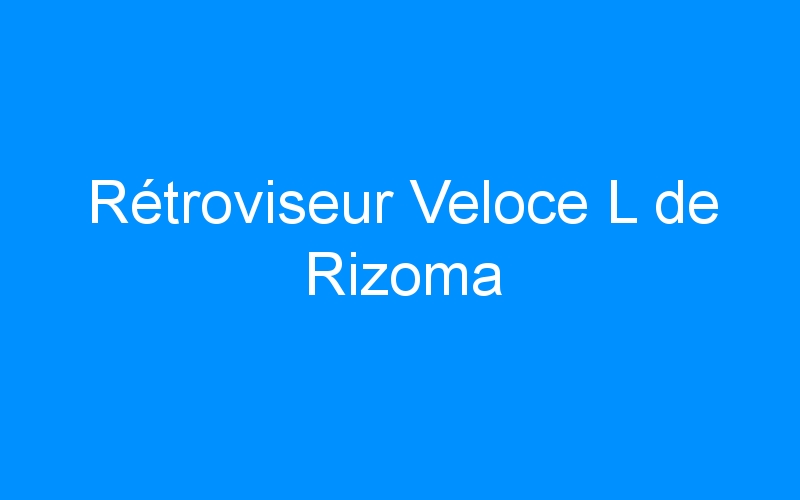 You are currently viewing Rétroviseur Veloce L de Rizoma