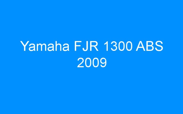 Yamaha FJR 1300 ABS 2009