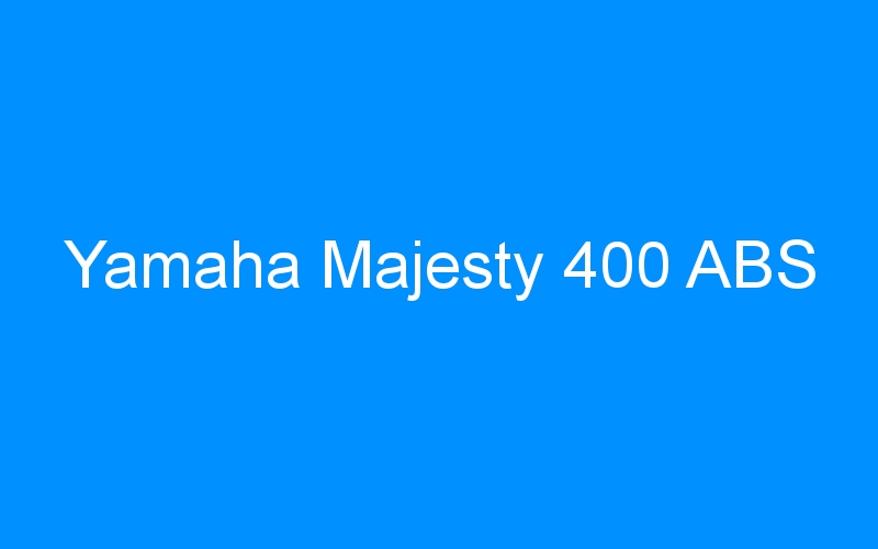 You are currently viewing Yamaha Majesty 400 ABS